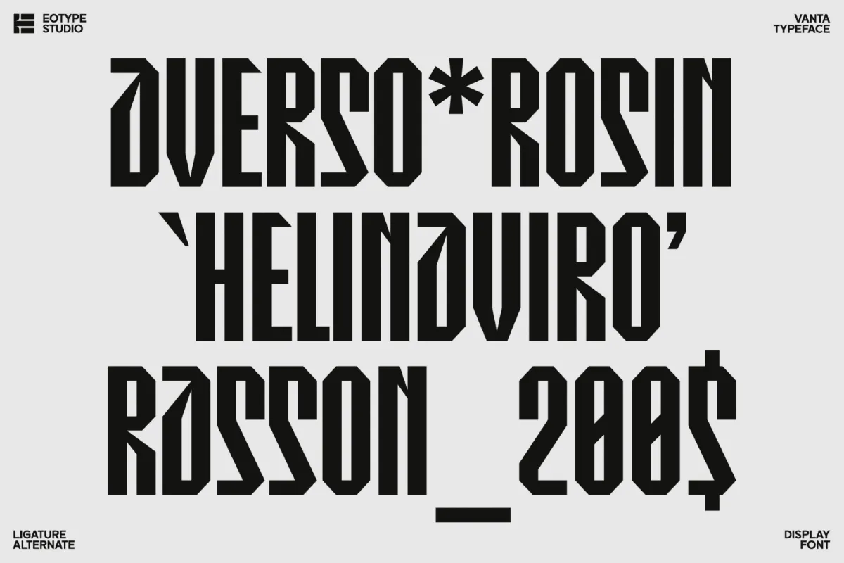 Vanta - Display Blackletter Font
