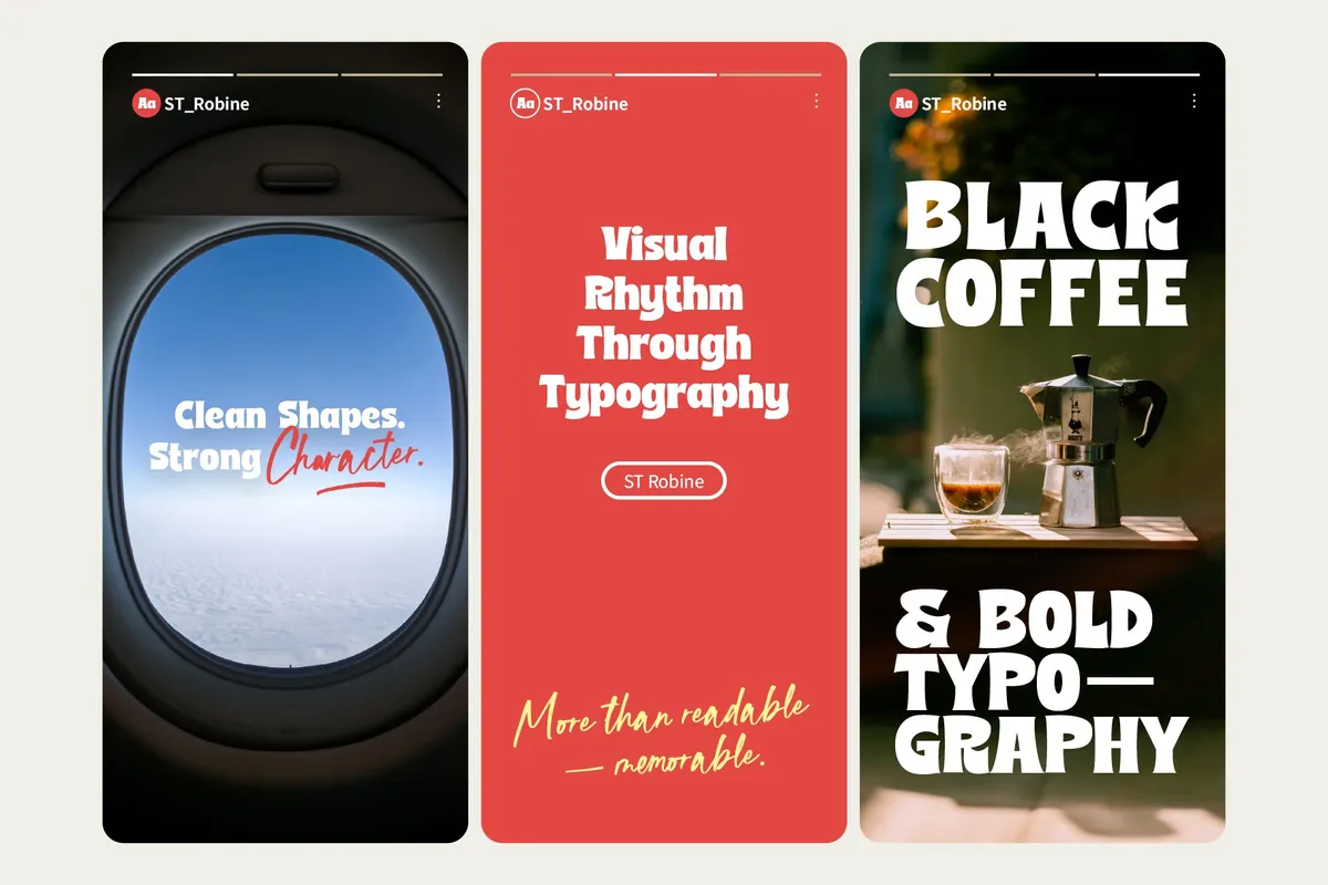 ST Robine - Playful Rough Display Font