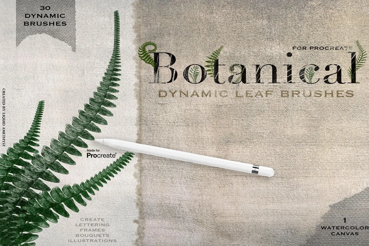 Botanical Greenery Procreate Brushes