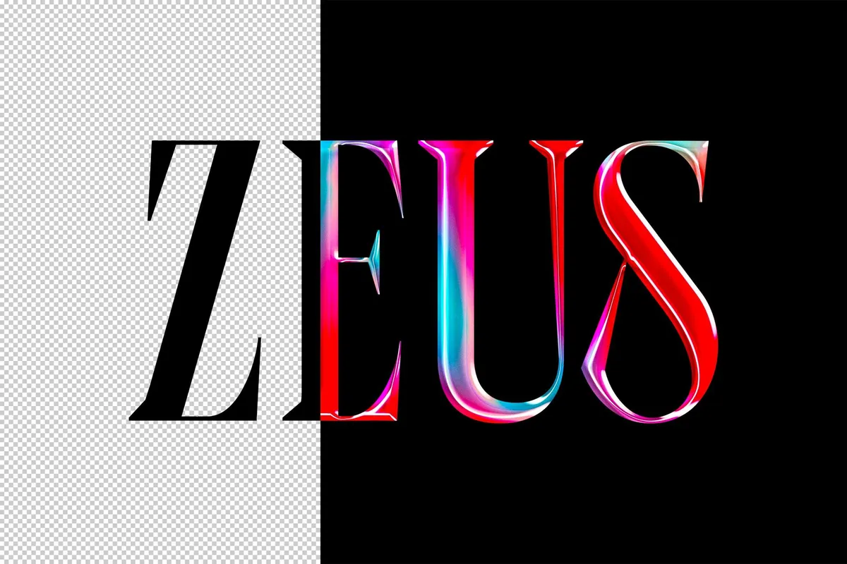 Chrome Logo & Text Effect
