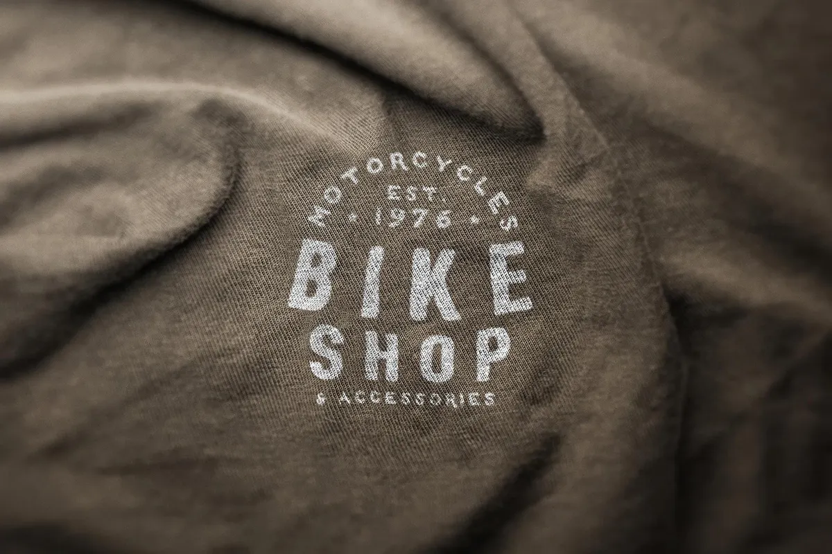 Authentic Fabric Logo Mockup