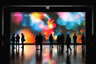 Large Event Screen Mockup