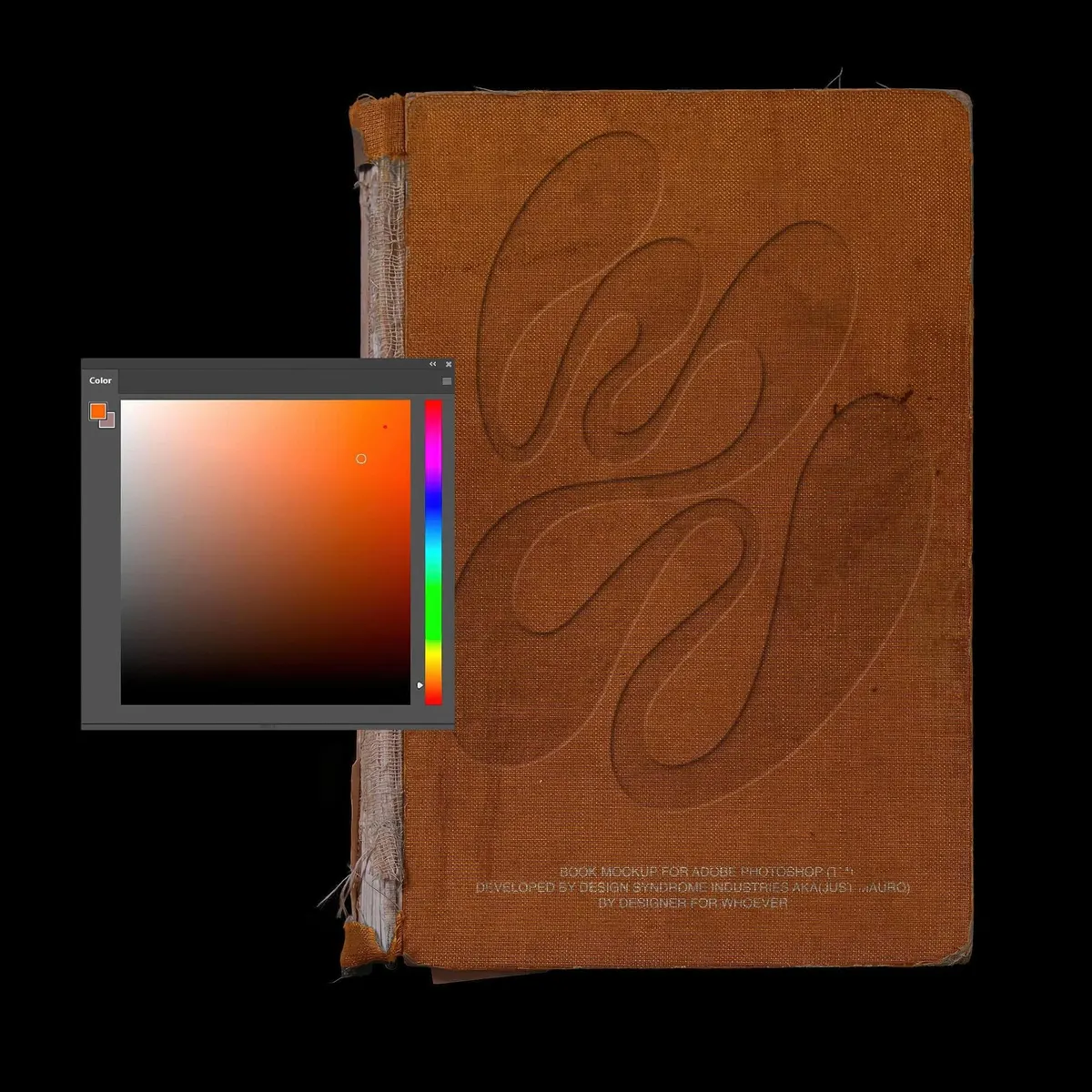 Ancient Book Cover & Spread Mockup