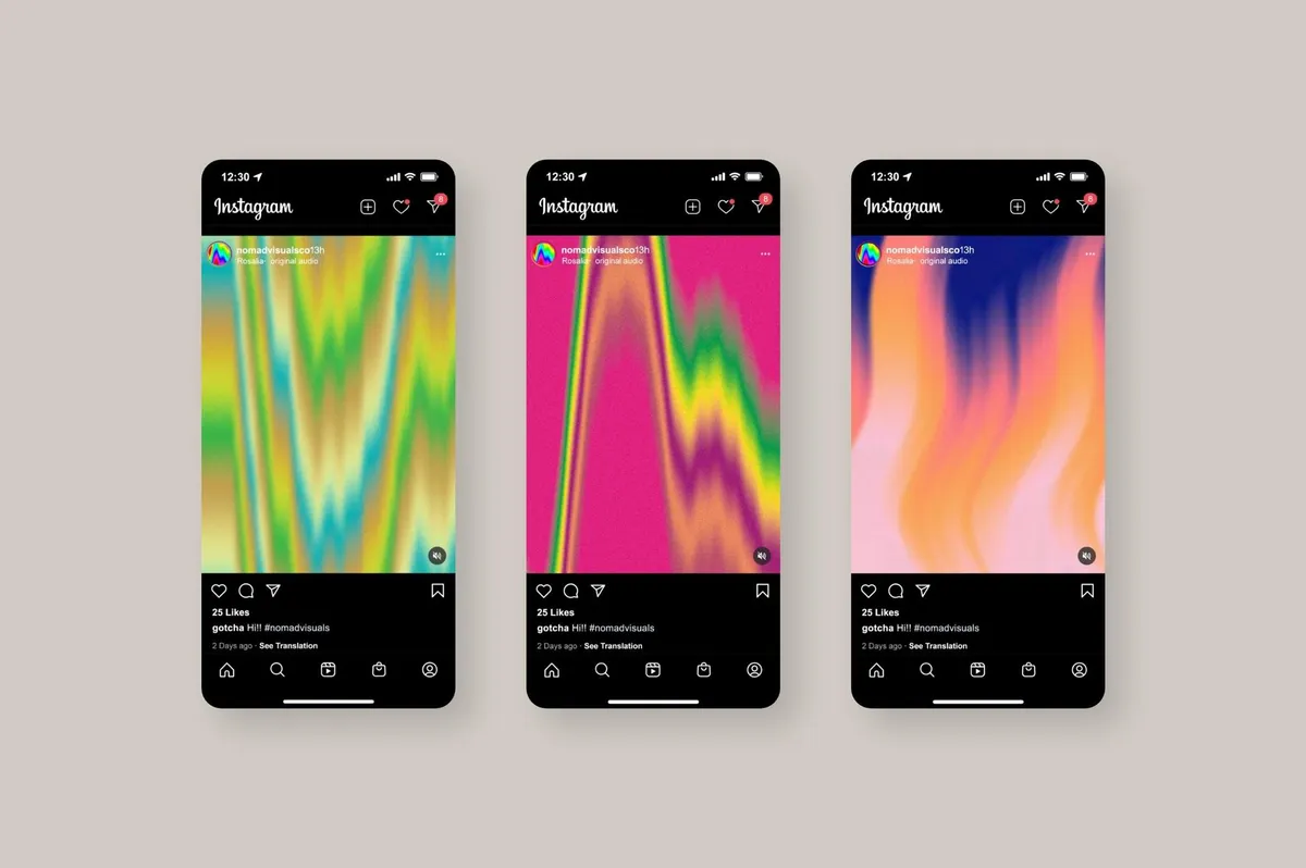 Flowy Gradient Texture Backgrounds