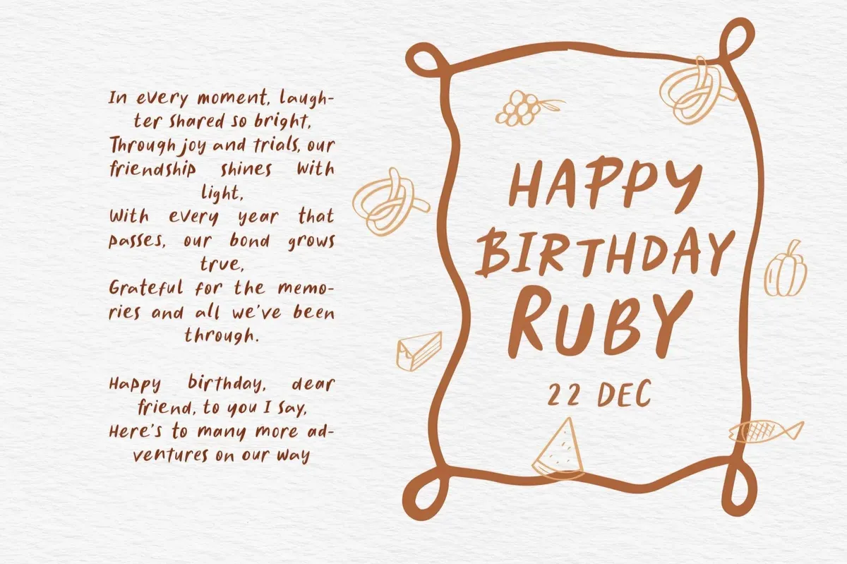 Caramel Sauce Font + Doodles
