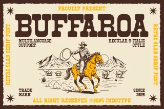 Buffaroa - Slab Serif Typeface