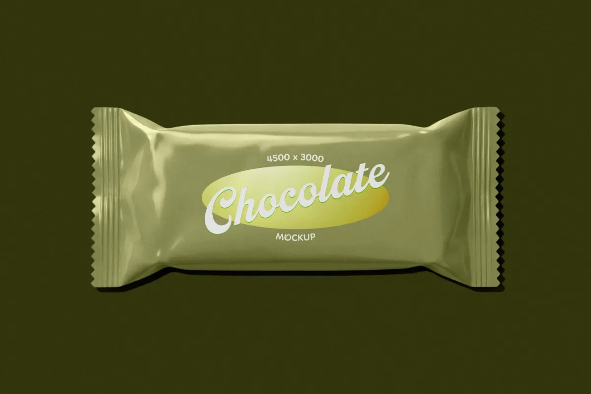 Chocolate Bar Packaging Mockup