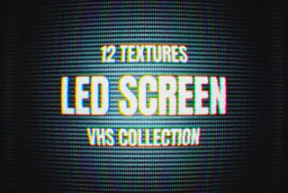 LED Screen Textures. VHS Collection