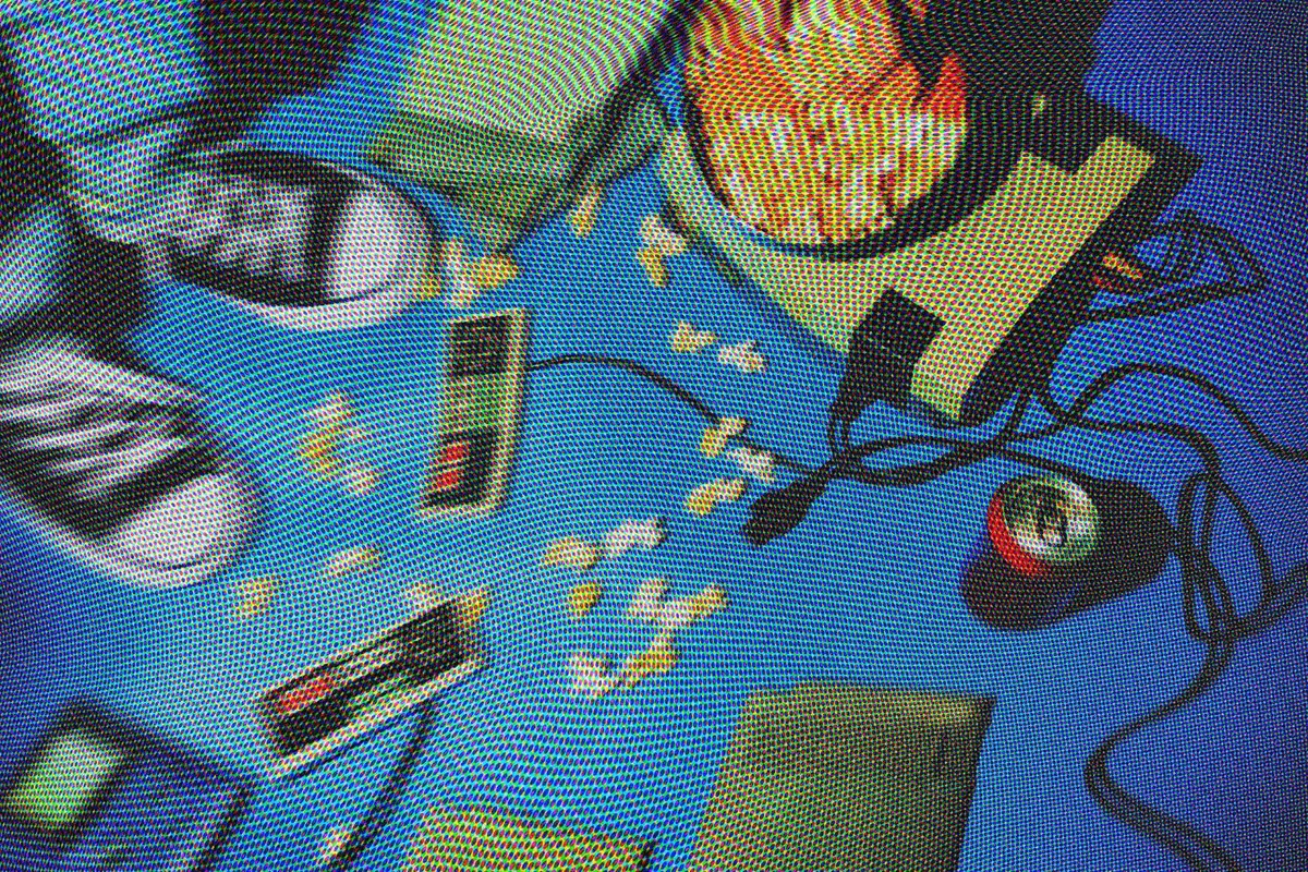 Retro Screen Photo Effect