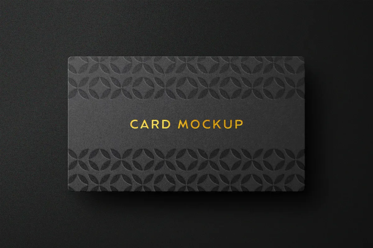 Deluxe Card Logo Mockup