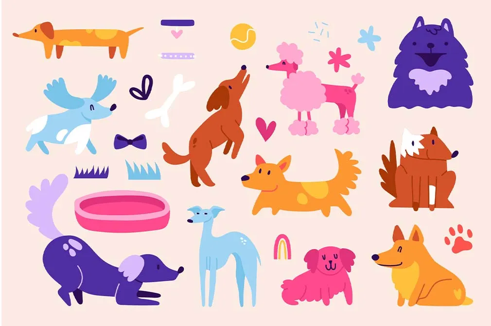DOGGOS | Clipart + Patterns