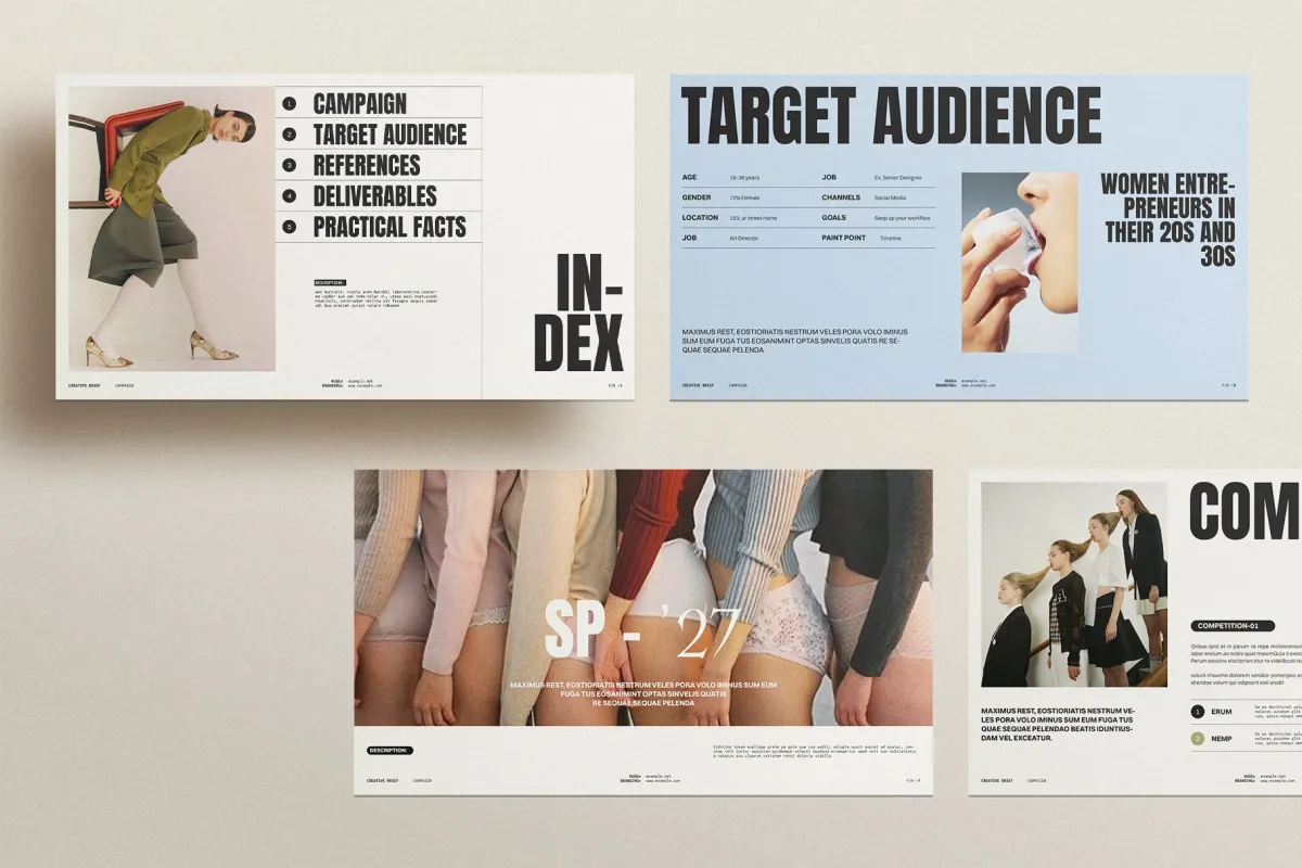 Creative Brief Campaign Presentation Template