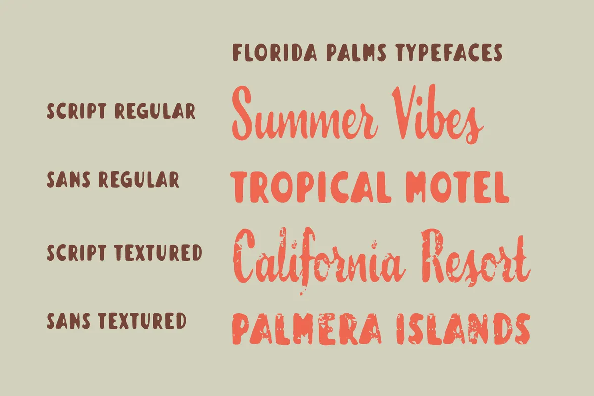 Florida Palms – Tropical Font Duo