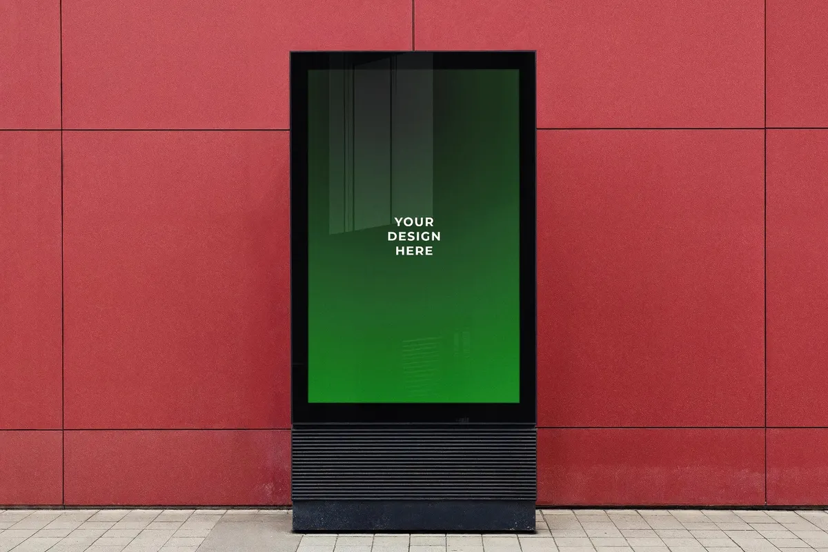 Digital Ad Screen Mockup