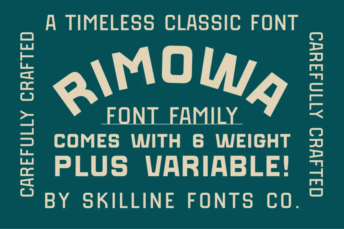 SFC Rimowa - Geometric Sans Font Family