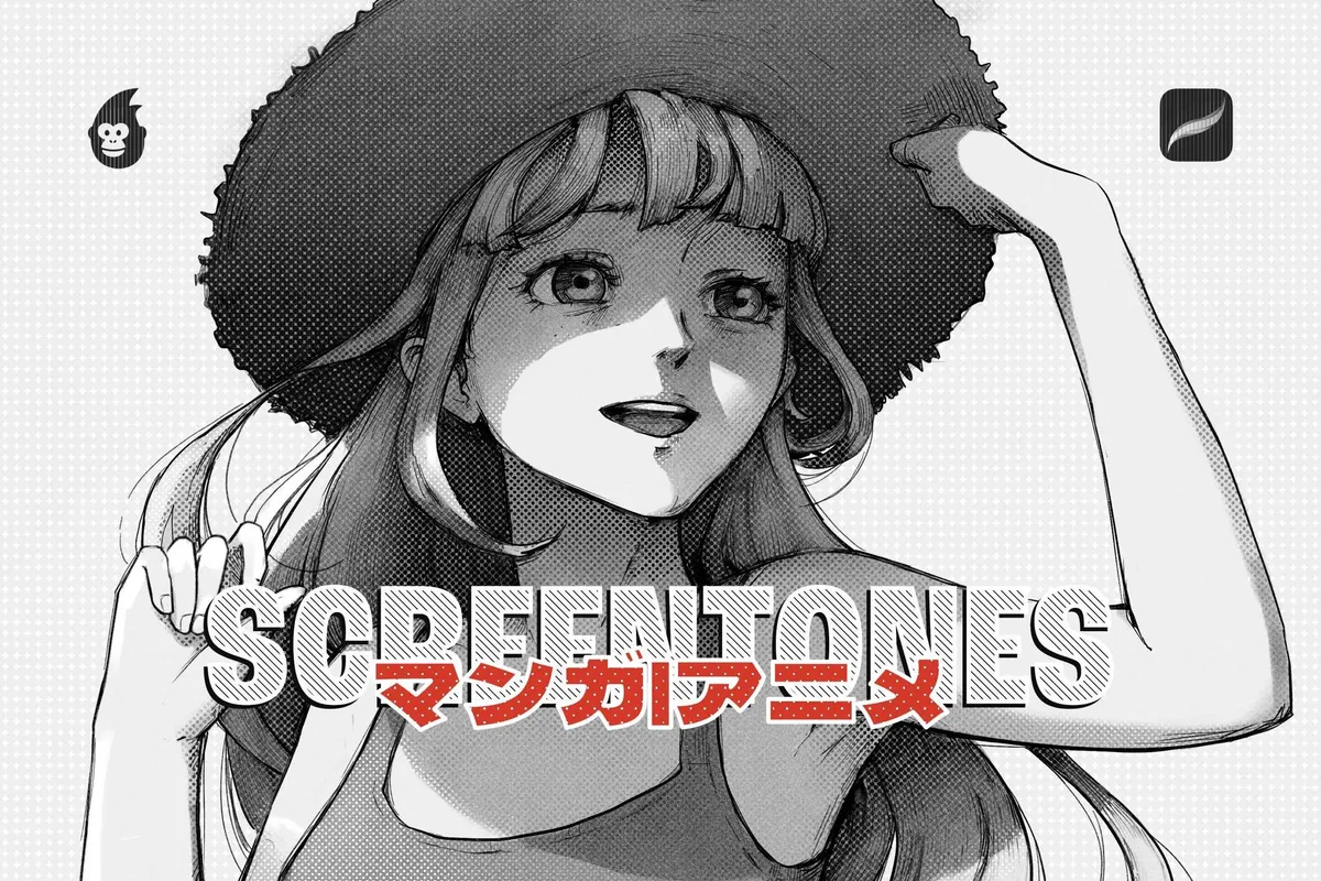 Manga Screentone Procreate Brushes
