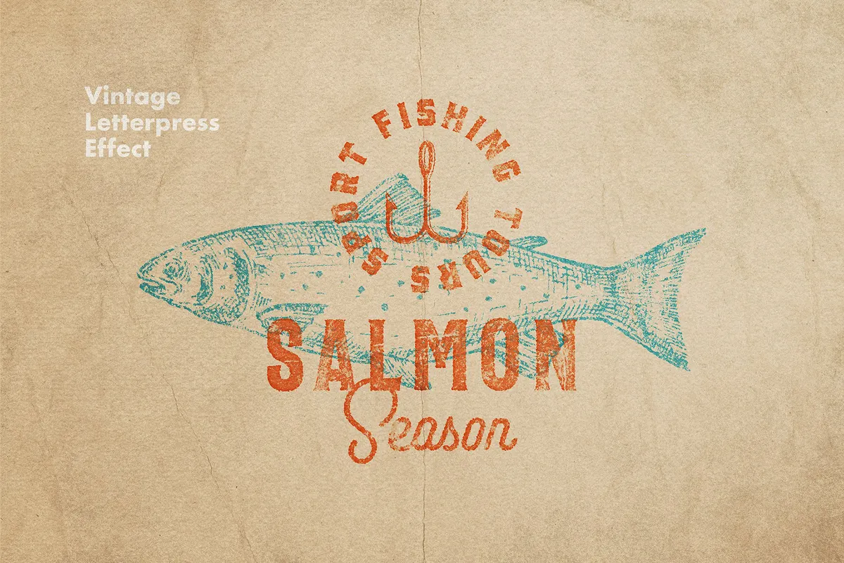 Vintage Letterpress Effect