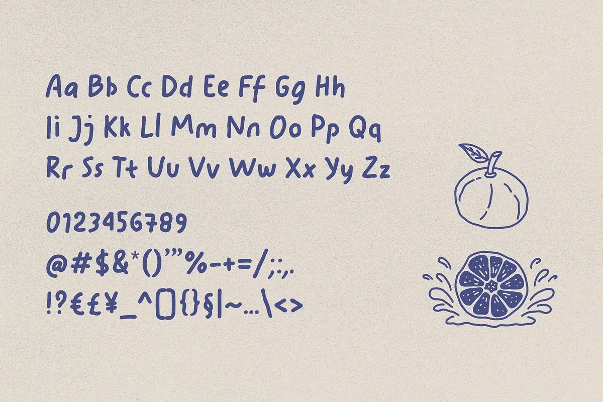 Raw Note - Handwritten Font