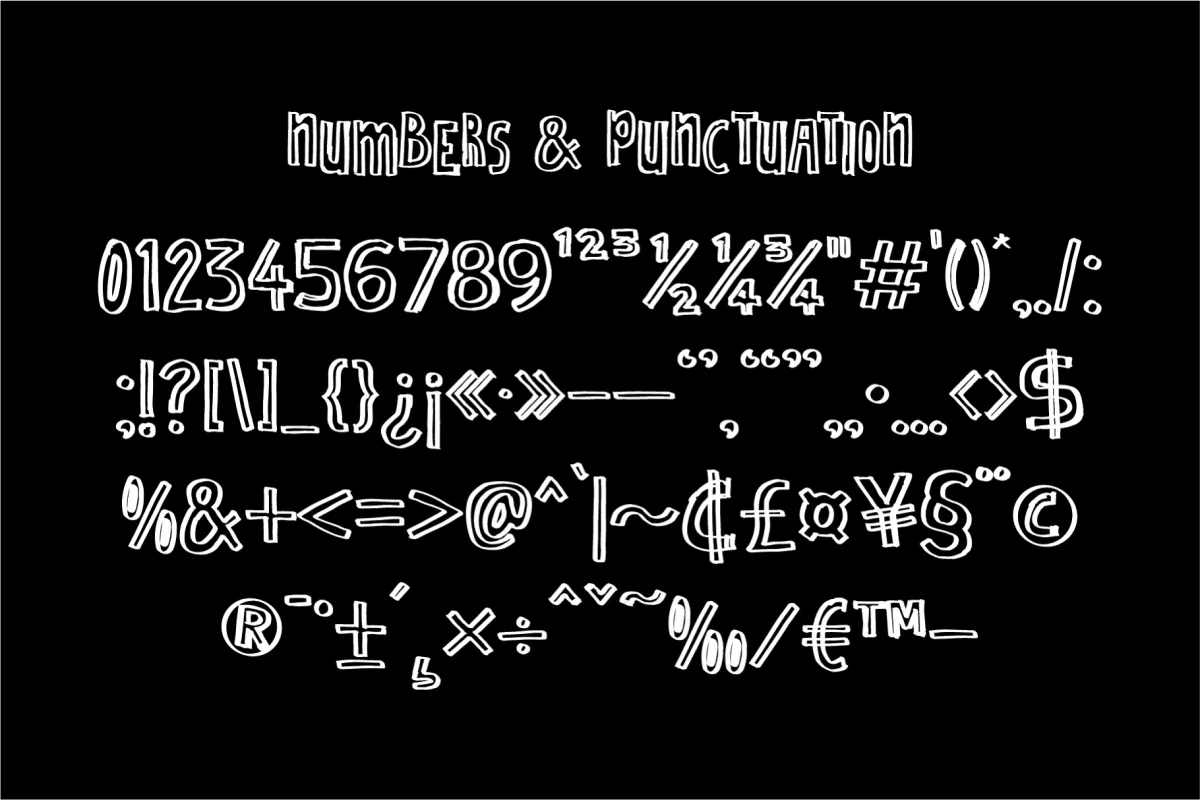 Velmora Scribbler - Hand Drawn Outline Font
