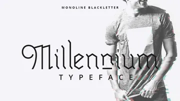 Millennium Blackletter Typeface