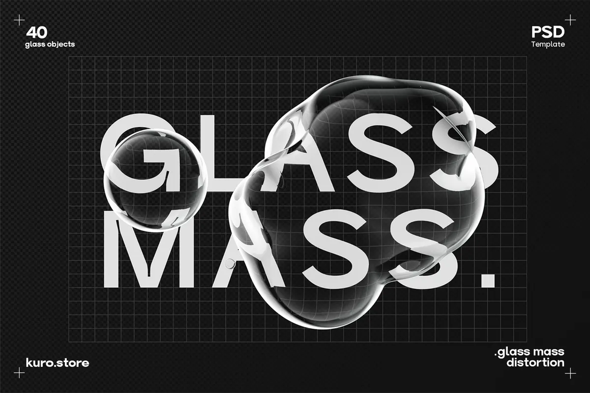 Glass Mass Distortion Shapes