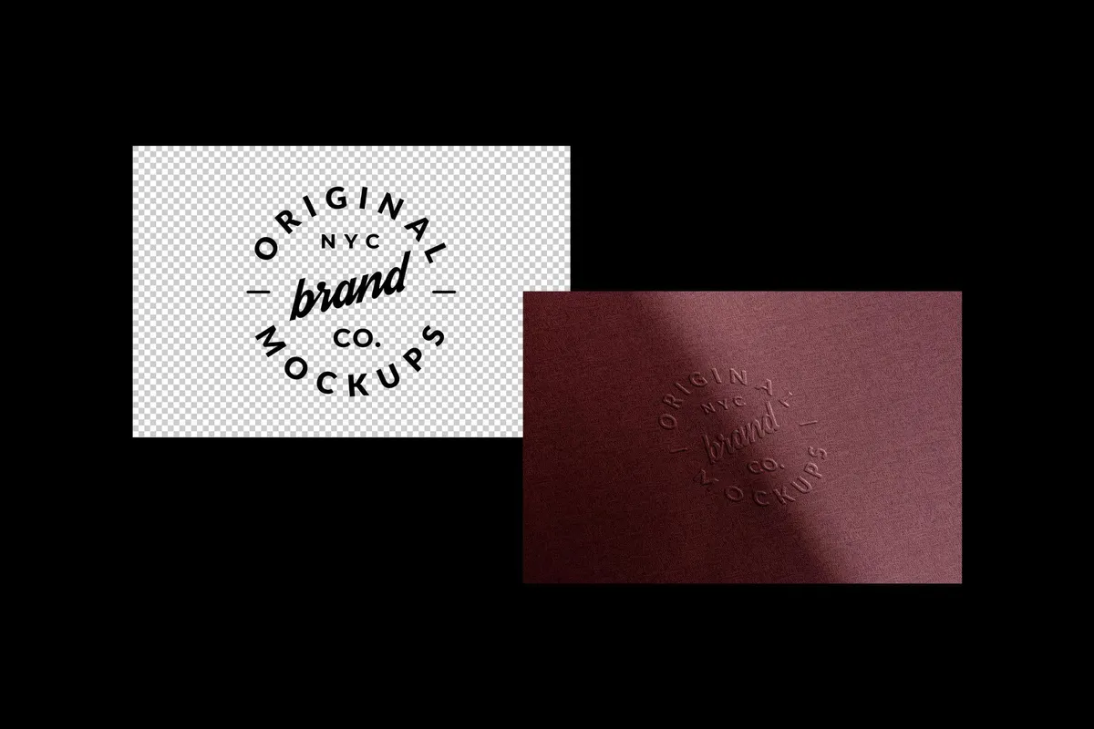 Textile Embossing Logo Mockup