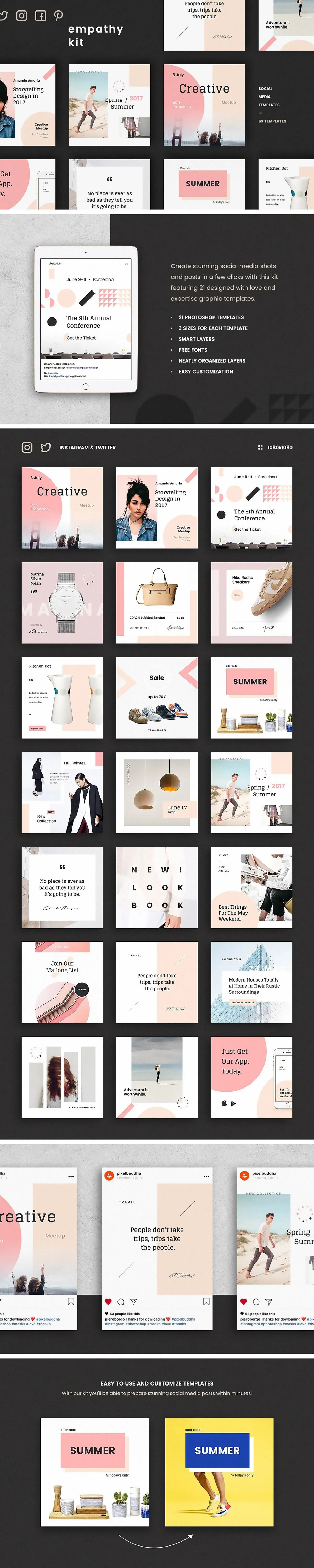 Empathy Social Media Templates