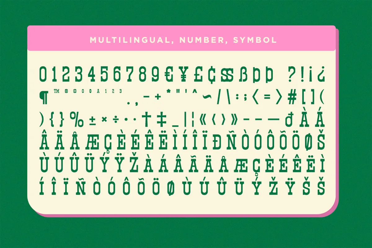 North Railway - Western Slab Serif Font