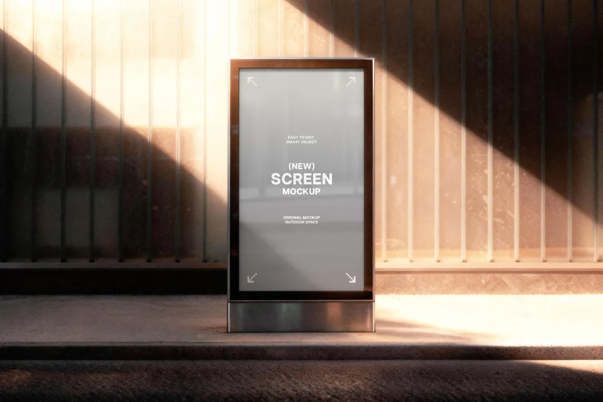Golden Hour Digital Signage Mockup