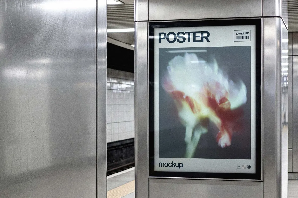 Metro Station Poster Mockup