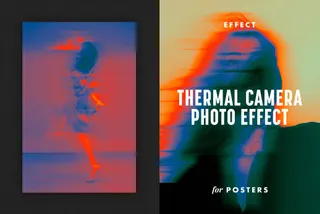Thermal Camera Poster Effect