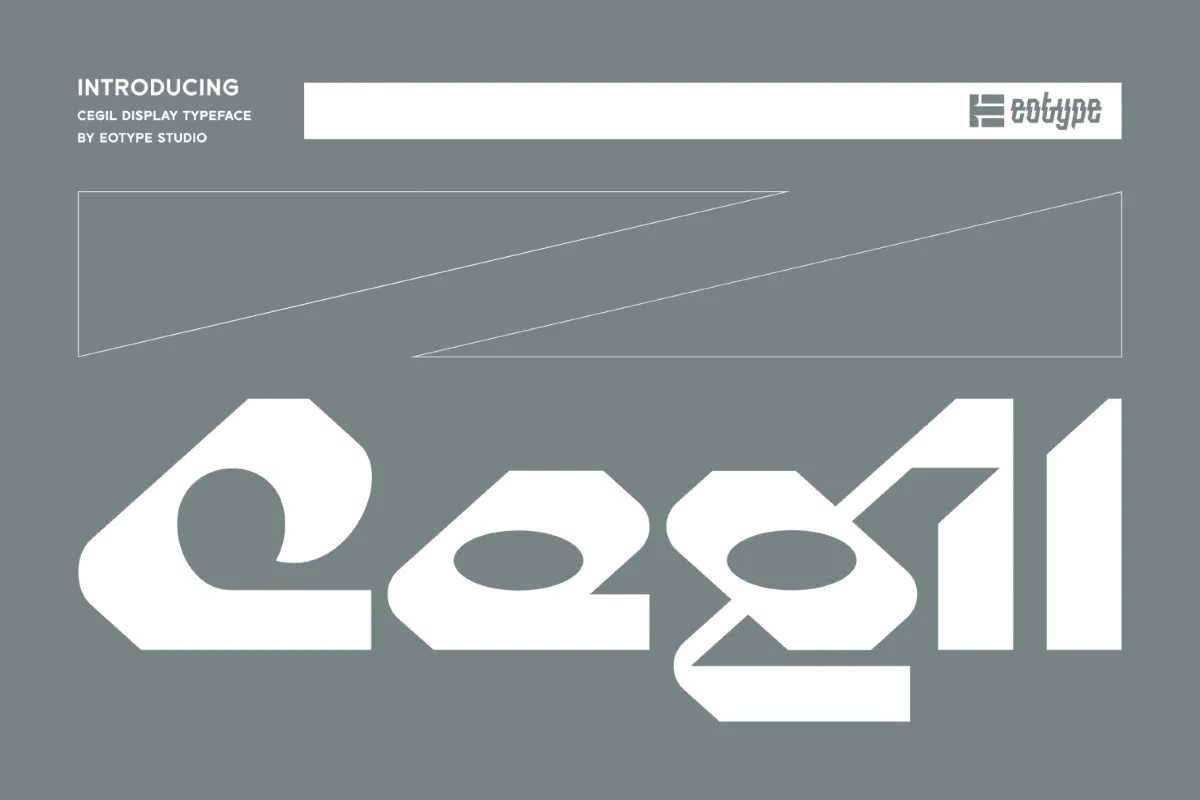 Cegil - Geometric Display Typeface