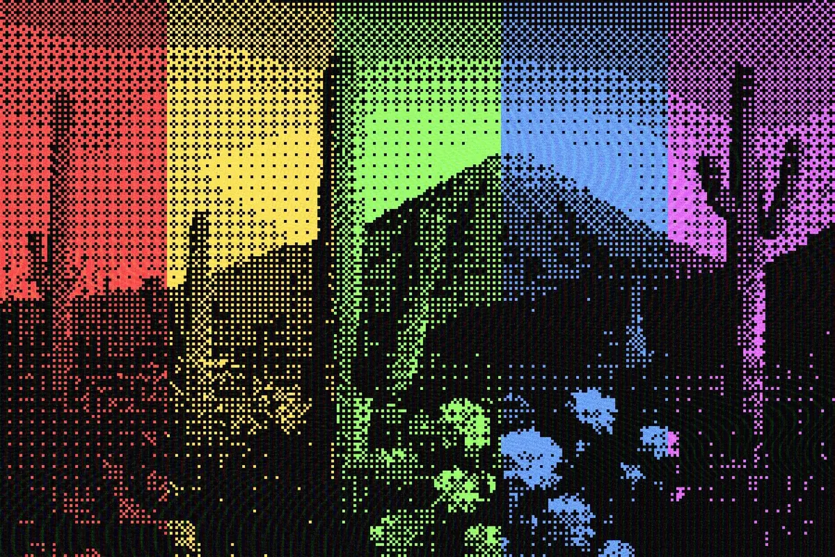 Dither Pixel Bitmap Photo Effect