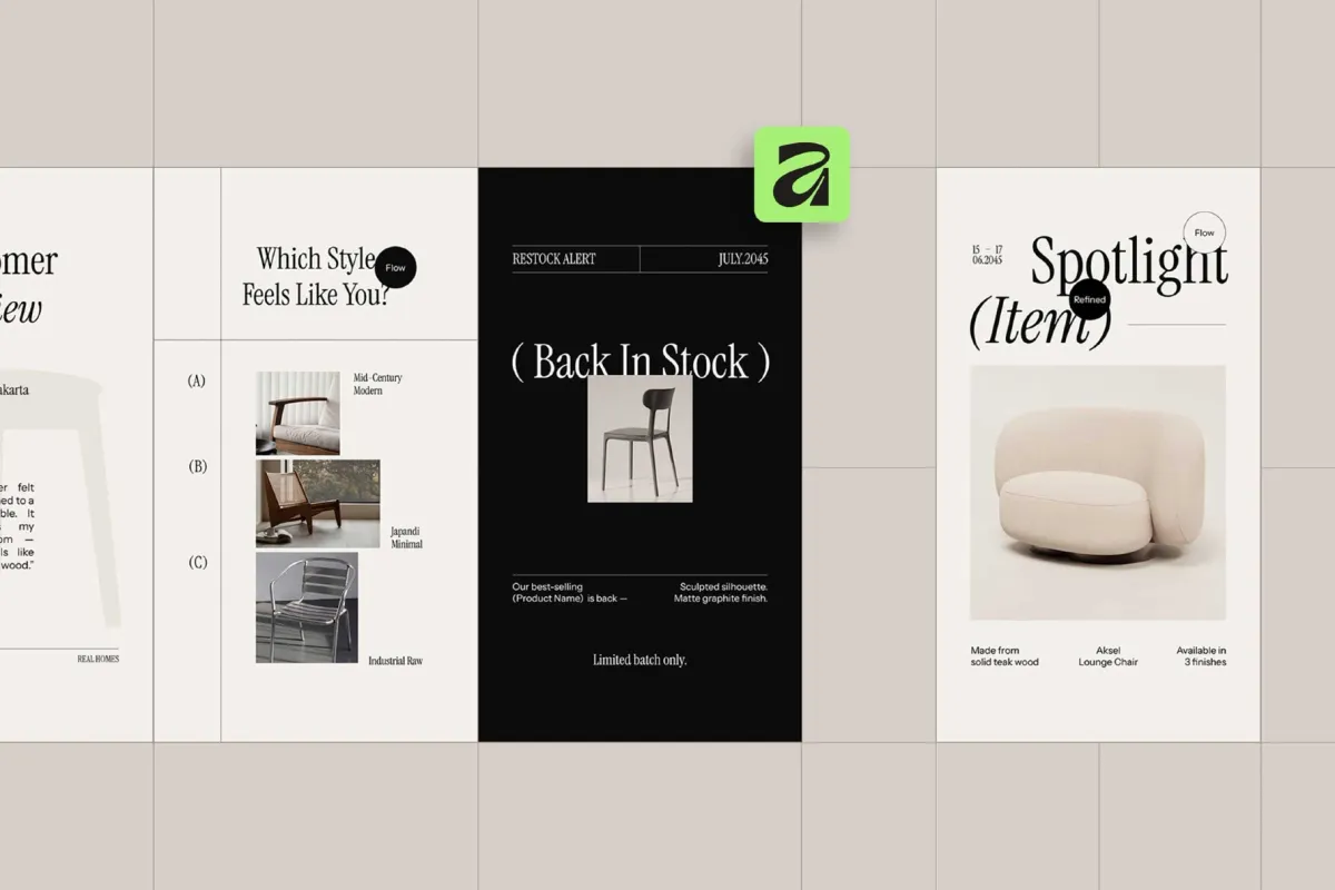 Furmee - Furniture Instagram Affinity Template