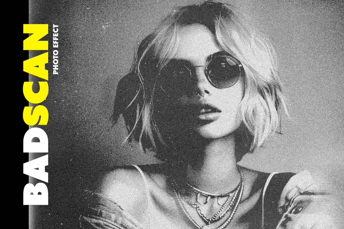 Bad Scan Photo Effect