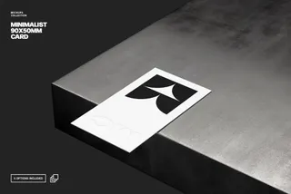 90×50mm Business Card Mockup