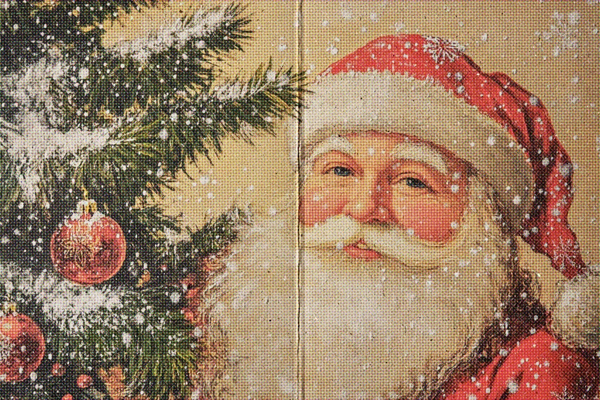 Vintage Halftone Postcard Effect