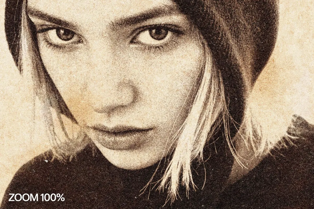 Grain Vintage Poster Photo Effect