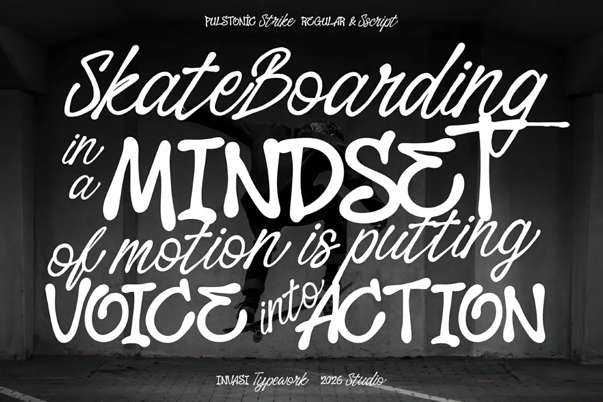 Pulstonic Strike – Urban Font Duo