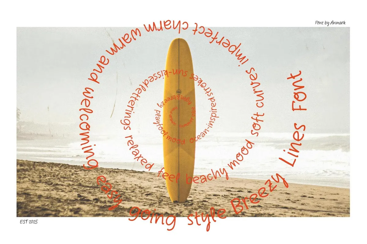 Breezy Lines — Handwritten Font