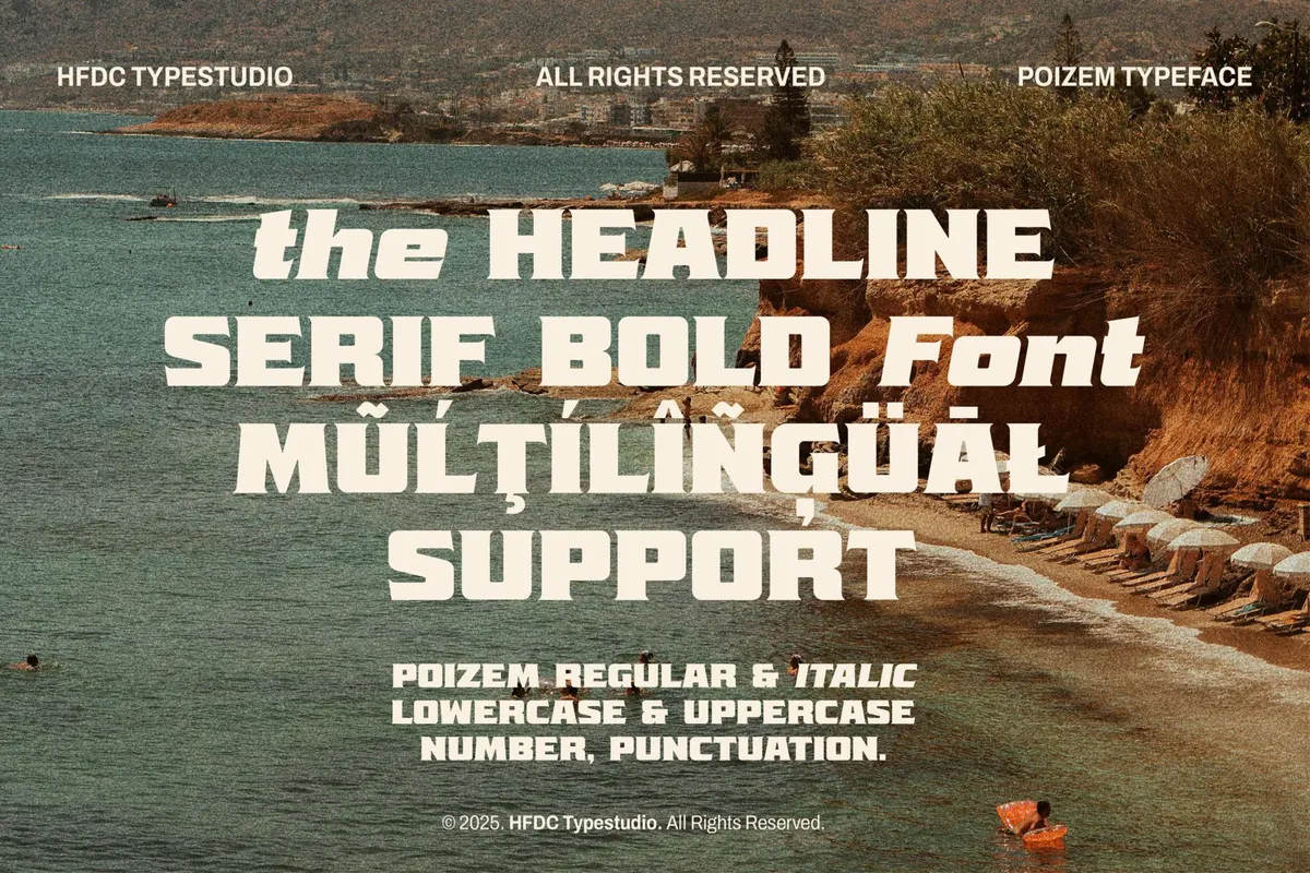 Poizem Serif Typeface
