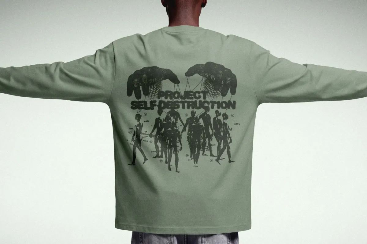 Back Print Longsleeve Mockup