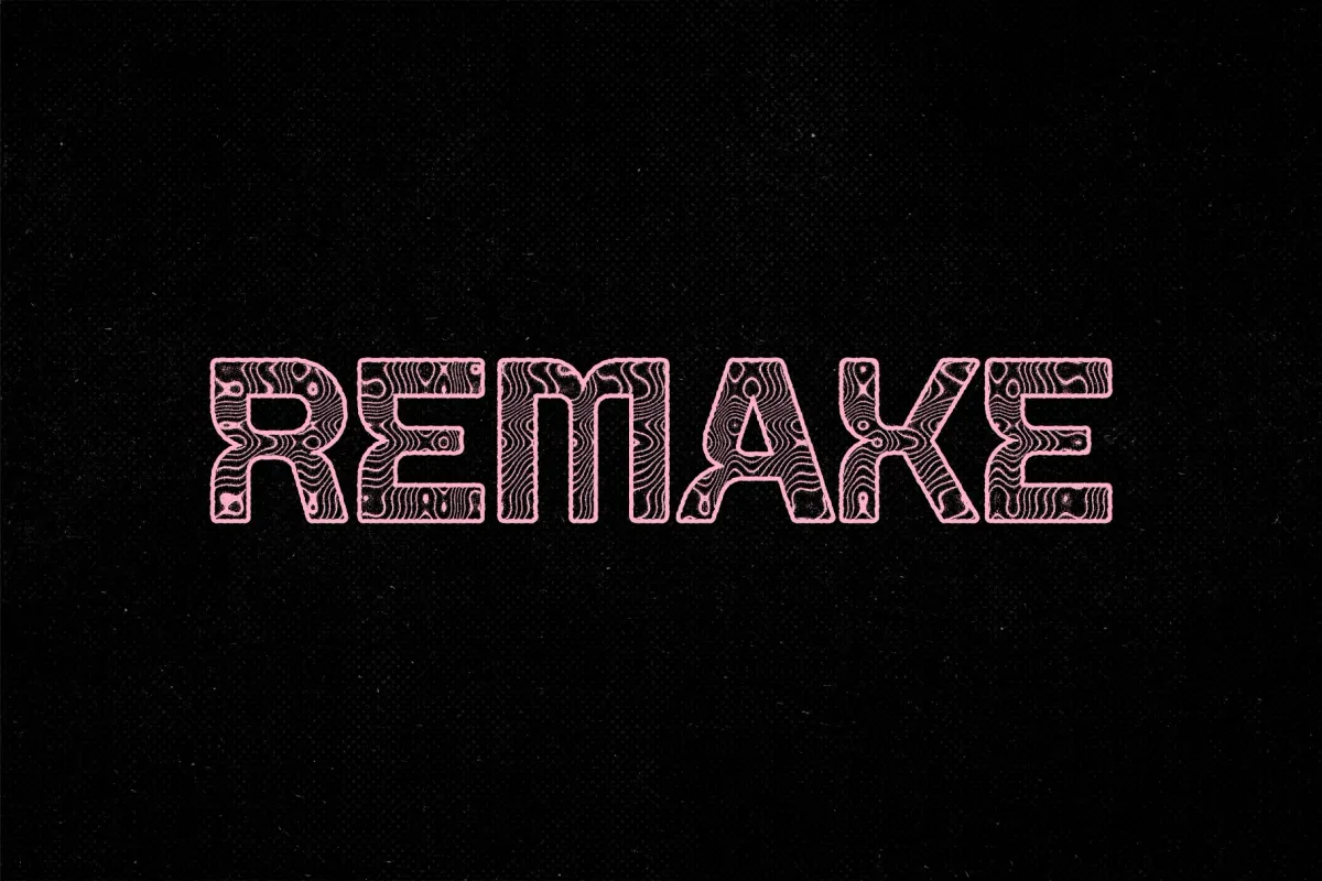 Trippy Ink Stamp Text Effect