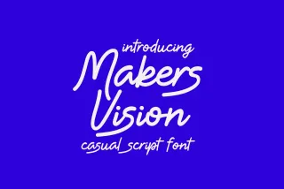 Makers Vision - Casual Script Font