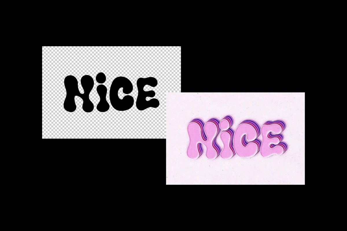 Paper Cut Out Effect
