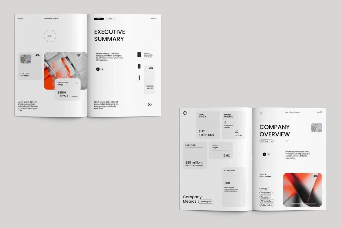 Minimalist Sponsorship Proposal Indesign Template