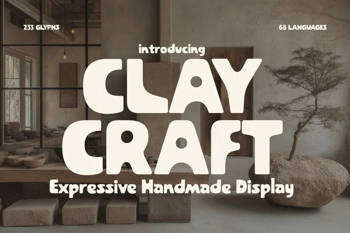 Claycraft - Handmade Display Font