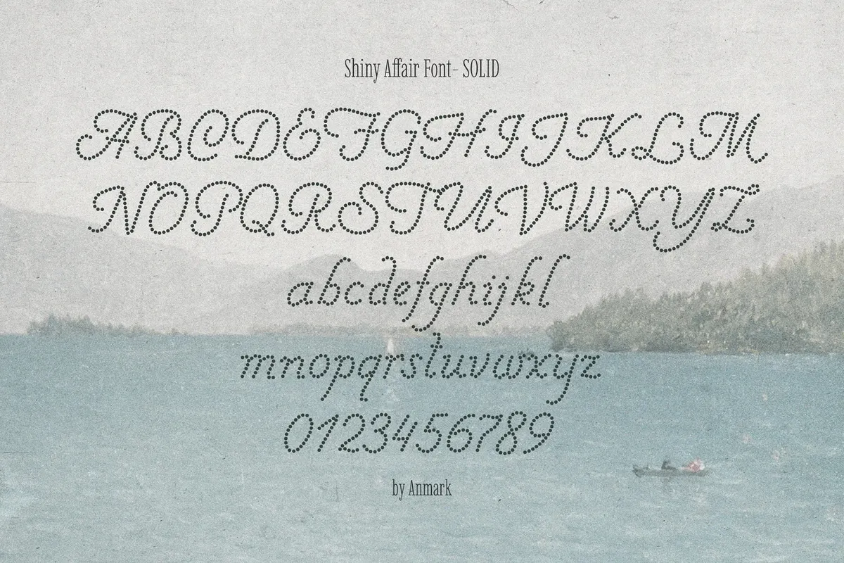 Shiny Affair — Romantic Dots Font