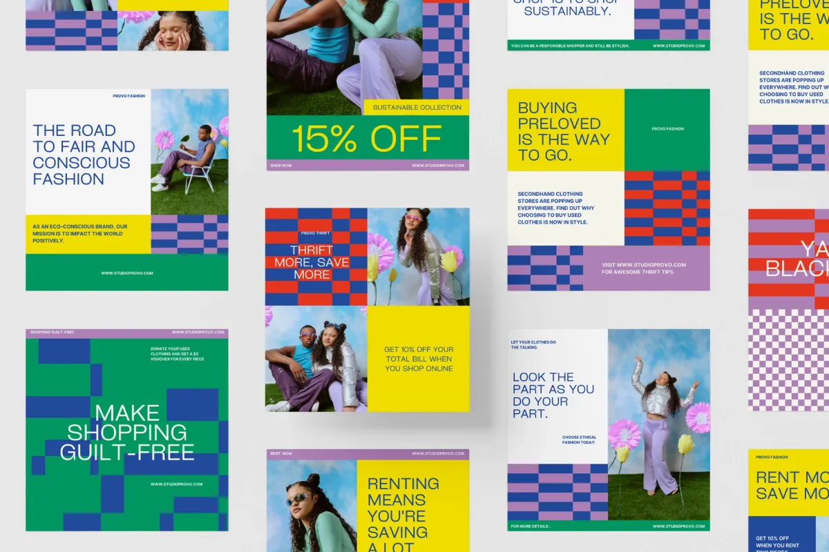Sustainable Fashion Social Media Pack