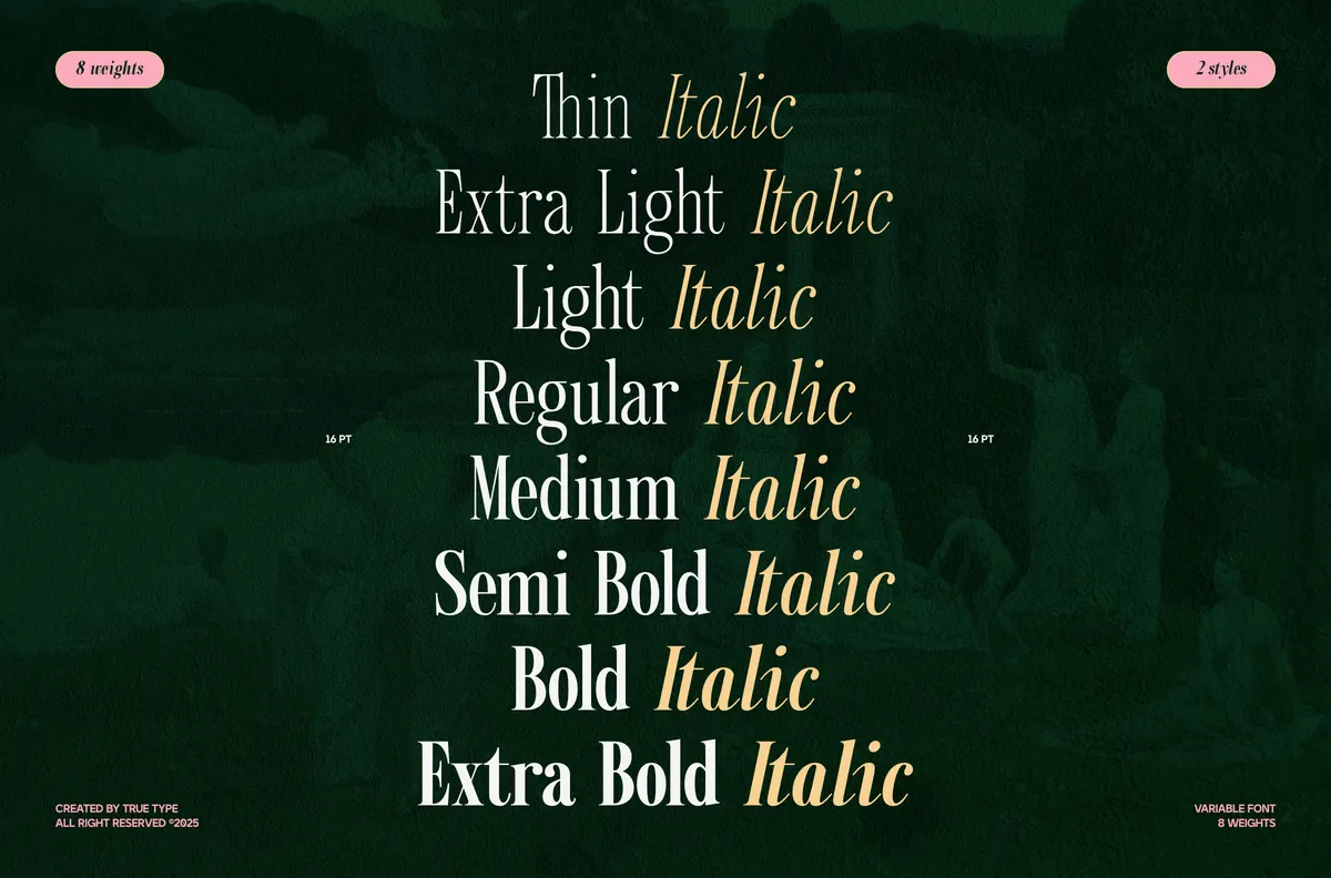 TRT Kingdom Heaven - Elegant Serif Font